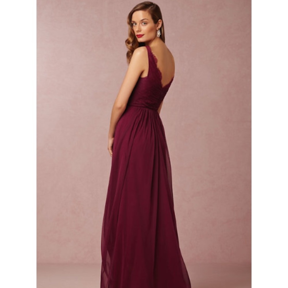 BHLDN Hitherto Fleur Black Cherry Dress Nouvelle - Picture 3 of 9